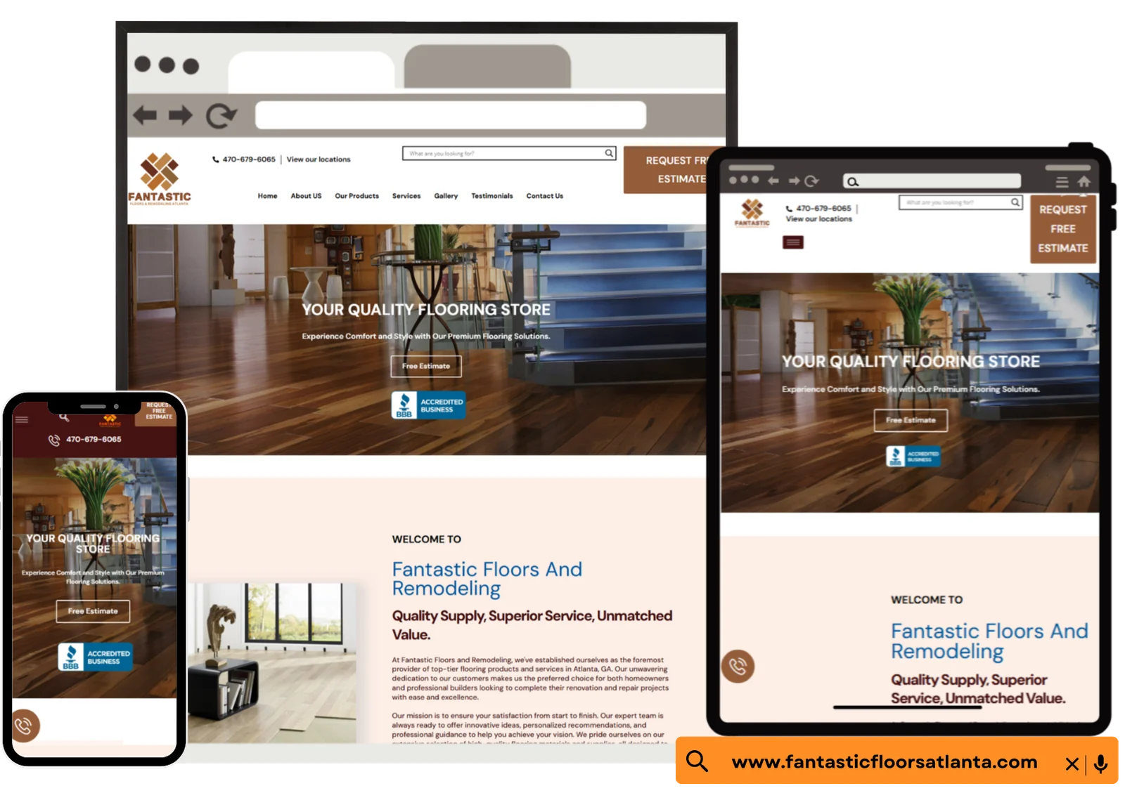 Fantastic Floor website preview