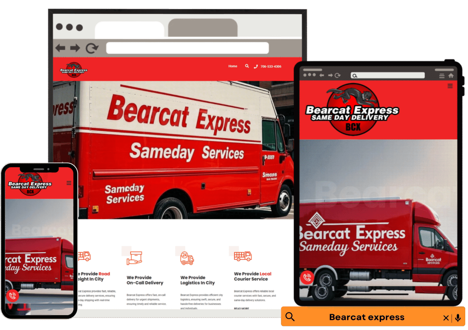 MetroSprint Express Delivery website preview