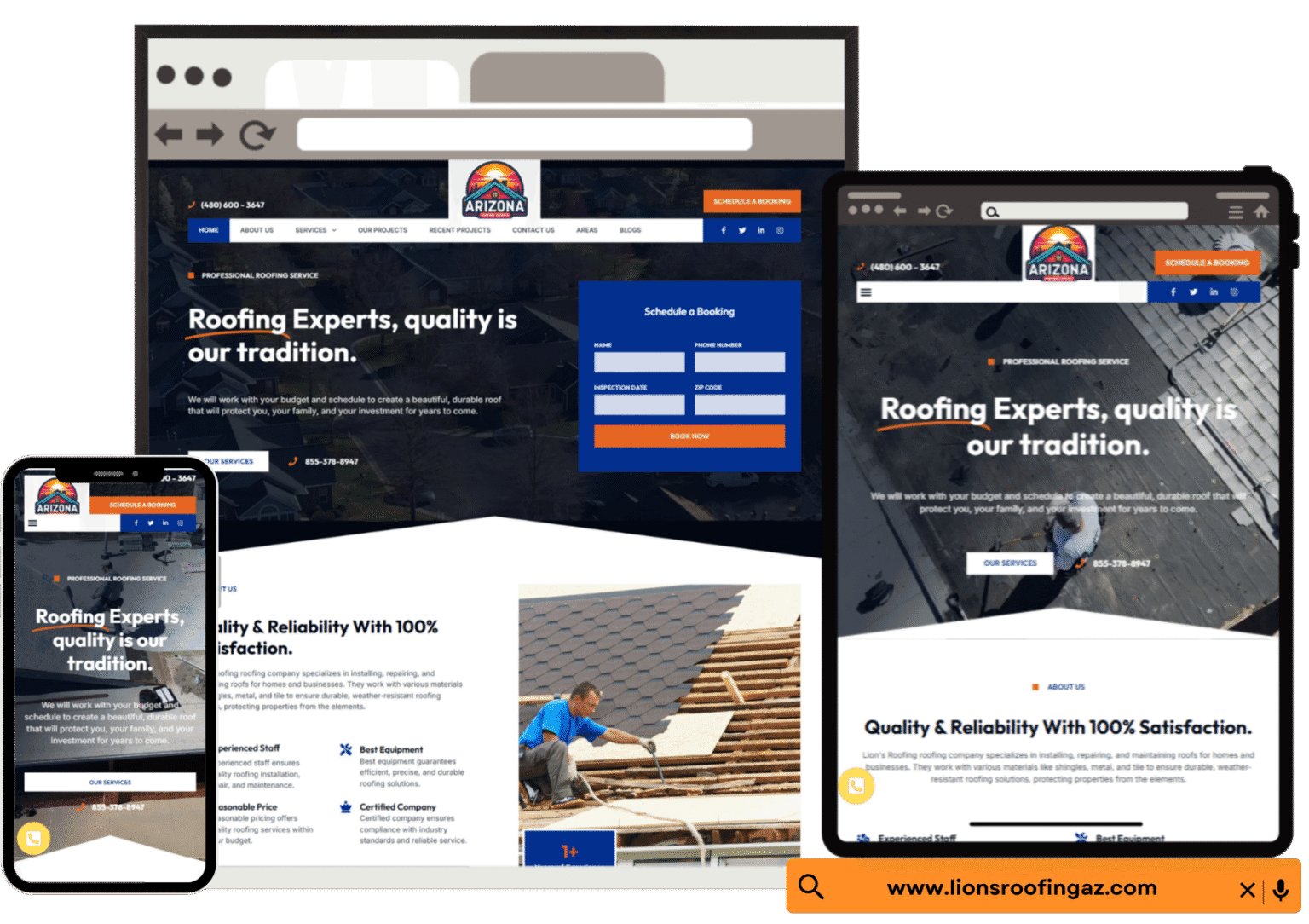 EverGuard Roofers website preview