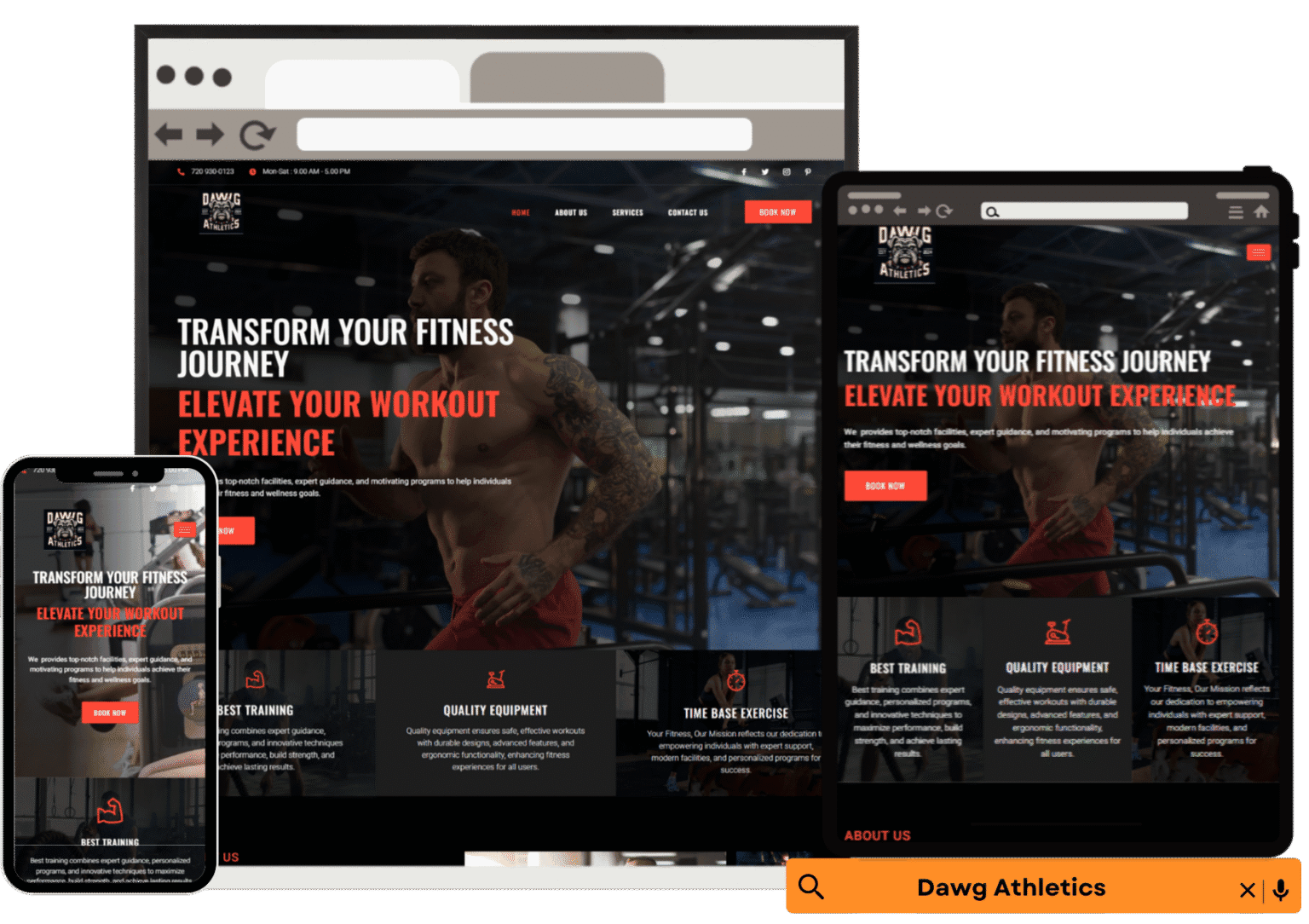 IronForge Athletic Club website preview